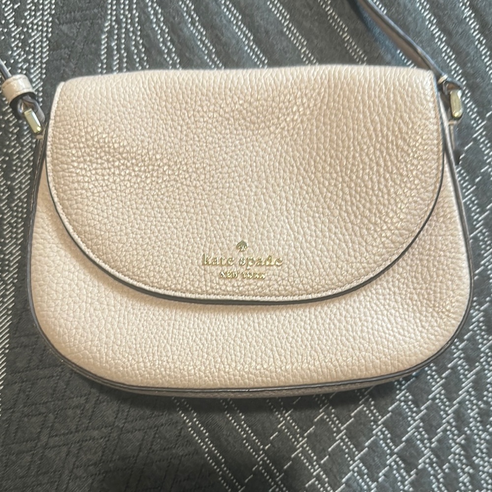 Kate Spade Cream Pebbled Leather Crossbody